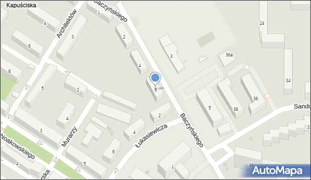 Bydgoszcz, Baczyńskiego Krzysztofa Kamila, 6, mapa Bydgoszczy