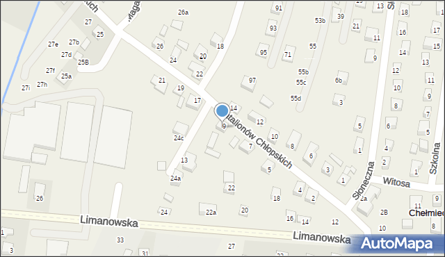Chełmiec, Batalionów Chłopskich, 10, mapa Chełmiec
