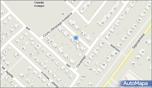 Chojnice, Batalionów Chłopskich, 7, mapa Chojnic