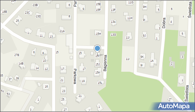 Chotomów, Bagienna, 15I, mapa Chotomów