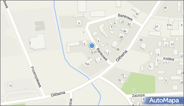 Chynów, Bankowa, 3, mapa Chynów