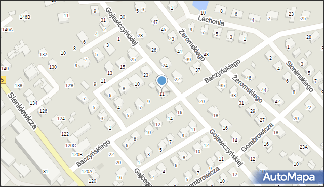 Ciechanów, Baczyńskiego Krzysztofa Kamila, 11, mapa Ciechanów