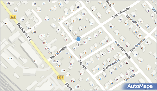 Ciechanów, Baczyńskiego Krzysztofa Kamila, 8, mapa Ciechanów