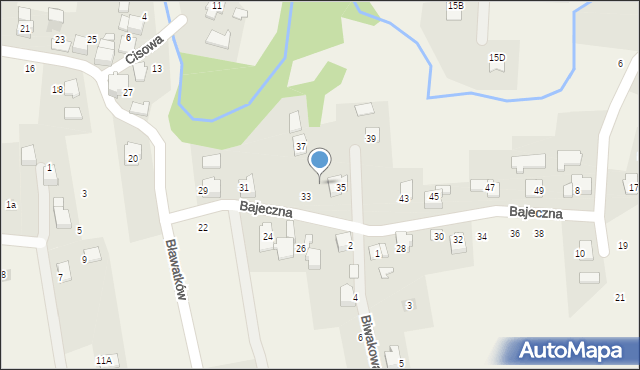 Czaniec, Bajeczna, 39, mapa Czaniec