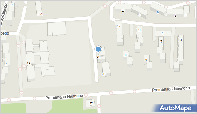 Częstochowa, Baczyńskiego Krzysztofa Kamila, 4C, mapa Częstochowy