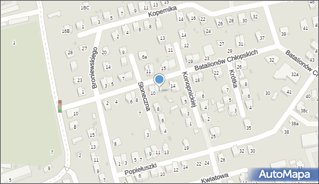 Dąbrowa Tarnowska, Batalionów Chłopskich, 12, mapa Dąbrowa Tarnowska