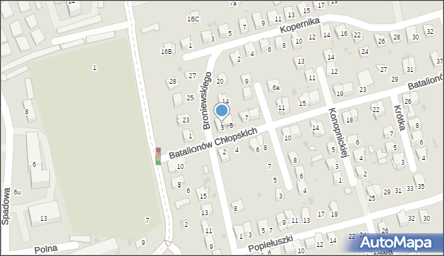 Dąbrowa Tarnowska, Batalionów Chłopskich, 3, mapa Dąbrowa Tarnowska