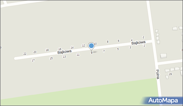 Darłowo, Bajkowa, 9, mapa Darłowo