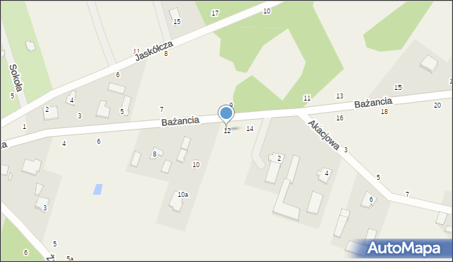 Dobrzenica, Bażancia, 12, mapa Dobrzenica