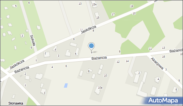 Dobrzenica, Bażancia, 7, mapa Dobrzenica