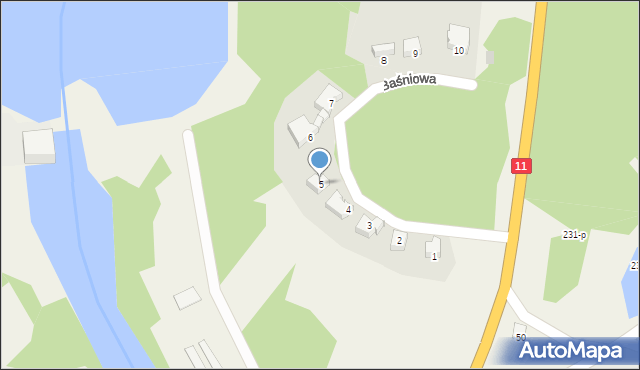 Dobrzyca, Baśniowa, 5, mapa Dobrzyca