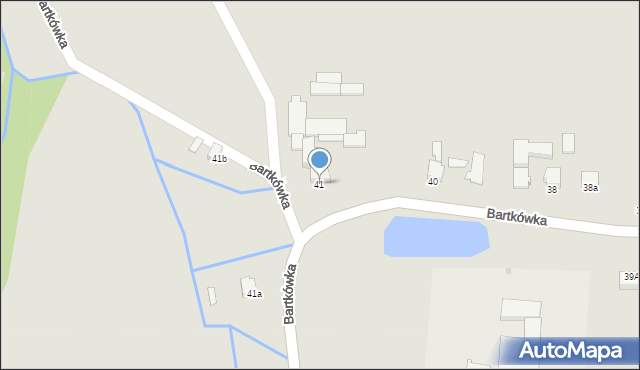 Dynów, Bartkówka, 41, mapa Dynów
