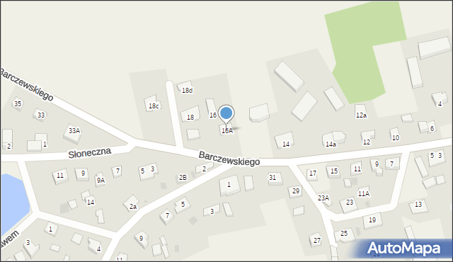 Dywity, Barczewskiego Walentego, ks., 16A, mapa Dywity