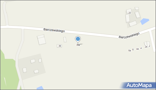 Dywity, Barczewskiego Walentego, ks., 39e, mapa Dywity