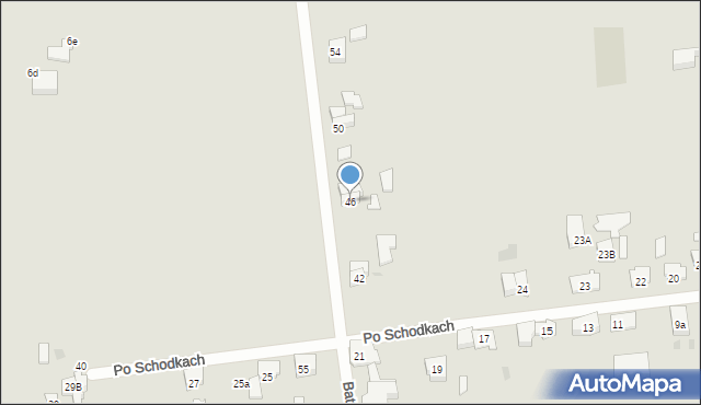 Gdańsk, Batalionów Chłopskich, 46, mapa Gdańska