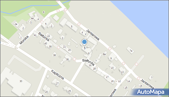 Gdańsk, Bałtycka, 5, mapa Gdańska