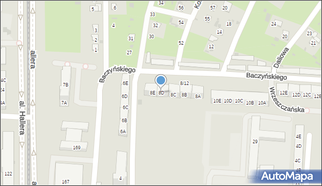 Gdańsk, Baczyńskiego Krzysztofa Kamila, 8D, mapa Gdańska