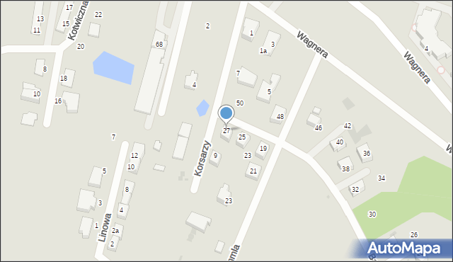 Gdynia, Barkentynowa, 27, mapa Gdyni