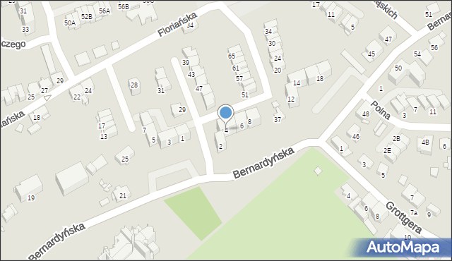 Gliwice, Batalionu Kosynierów, 4, mapa Gliwic