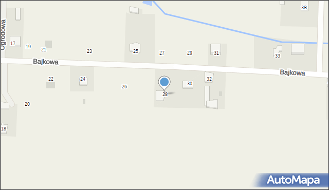 Głosków, Bajkowa, 28, mapa Głosków