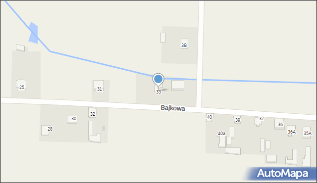 Głosków, Bajkowa, 33, mapa Głosków