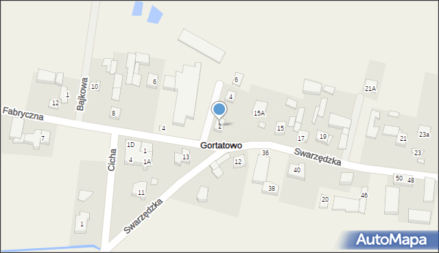 Gortatowo, Baśniowa, 2, mapa Gortatowo