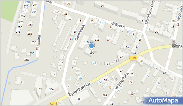 Grodzisk Mazowiecki, Bałtycka, 11C, mapa Grodzisk Mazowiecki