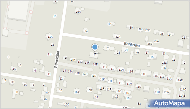 Grodzisk Mazowiecki, Bankowa, 27, mapa Grodzisk Mazowiecki