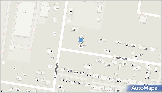 Grodzisk Mazowiecki, Bankowa, 34, mapa Grodzisk Mazowiecki