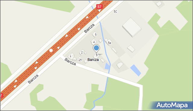 Gruszka, Barcza, 3, mapa Gruszka