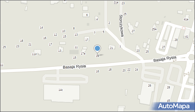 Hrubieszów, Basaja Rysia, 19, mapa Hrubieszów