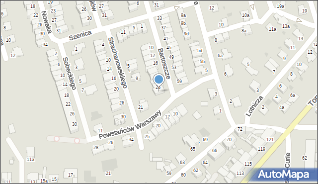 Inowrocław, Bartoszcze Piotra, 28, mapa Inowrocławia