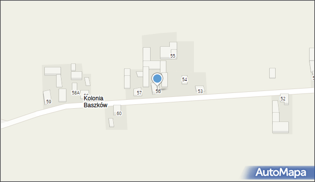 Jakubice, Baszków, 56, mapa Jakubice