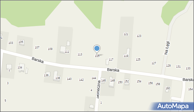 Jastrzębia, Barska, 115, mapa Jastrzębia