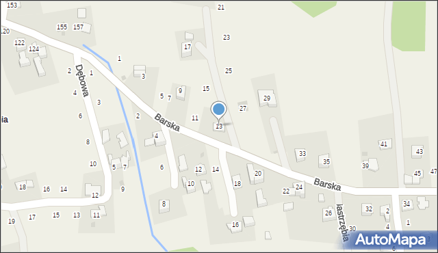 Jastrzębia, Barska, 13, mapa Jastrzębia