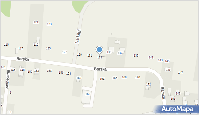 Jastrzębia, Barska, 133, mapa Jastrzębia