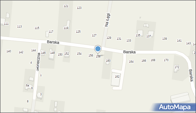 Jastrzębia, Barska, 158, mapa Jastrzębia