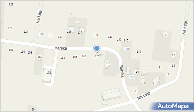 Jastrzębia, Barska, 170, mapa Jastrzębia