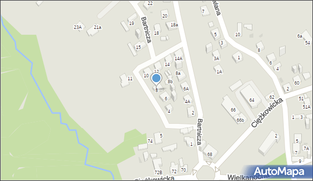 Jaworzno, Bartnicza, 8, mapa Jaworzno