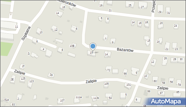 Jaworzno, Bażantów, 12, mapa Jaworzno