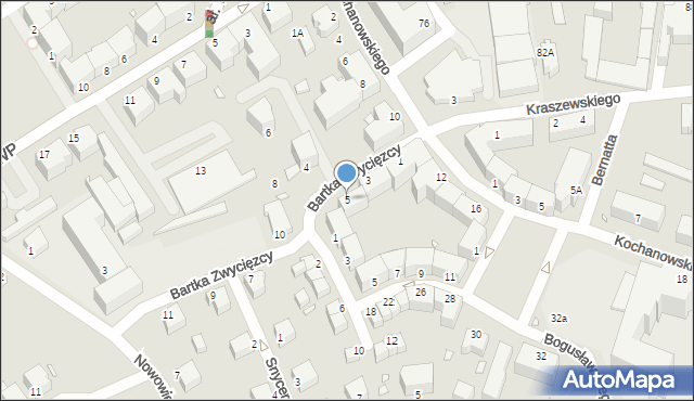 Jelenia Góra, Bartka Zwycięzcy, 5, mapa Jelenia Góra