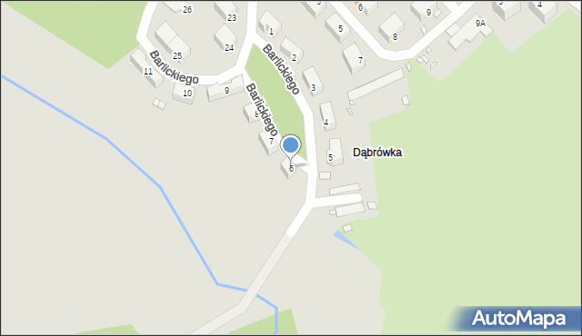Jelenia Góra, Barlickiego Norberta, 6, mapa Jelenia Góra