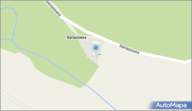 Jelonki, Banasiówka, 1, mapa Jelonki
