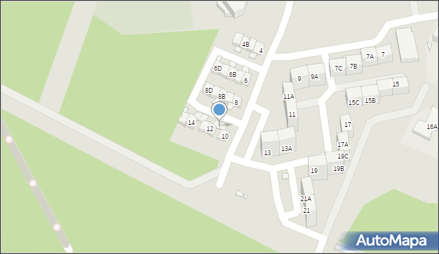 Katowice, Barlickiego Norberta, 10A, mapa Katowic