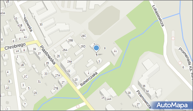 Kędzierzyn-Koźle, Balwirczaka Józefa, 5, mapa Kędzierzyna-Koźle