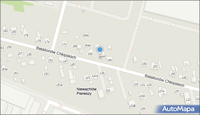 Kielce, Batalionów Chłopskich, 162, mapa Kielc