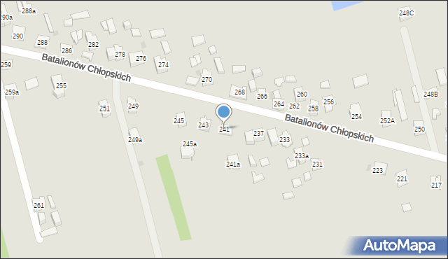 Kielce, Batalionów Chłopskich, 241, mapa Kielc