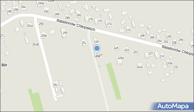 Kielce, Batalionów Chłopskich, 249a, mapa Kielc