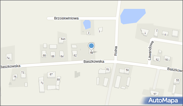 Konarzew, Baszkowska, 58, mapa Konarzew