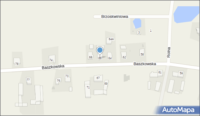Konarzew, Baszkowska, 66, mapa Konarzew